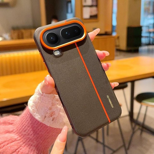 Ultradünne PU-Leder Schutzhülle für Honor Magic 8 Pro Air in Farblich Gespleißt (Schwarz, Weiß, Grau) - Bild 1