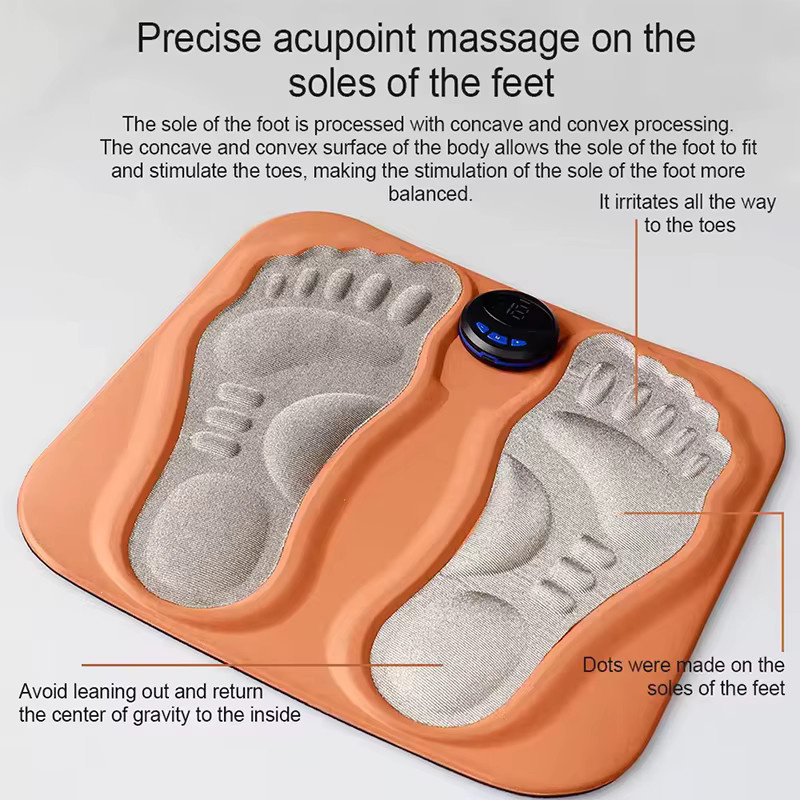 WEILIXUN Fuß- und Beinmassagegerät, Unisex, orange, grau - Bild 3