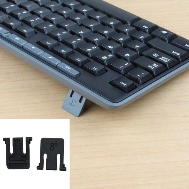 2er-Set Tastatur-Halterung Ersatzteile als Standfüße für Logitech K270 MK270 MK295 K295 MK260 MK275 MK200 in Schwarz von JTZTF - Bild 1