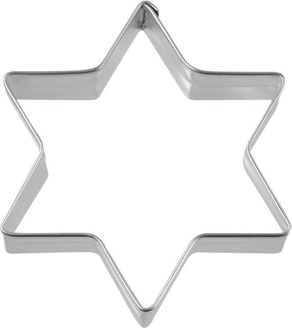 Zenker Ausstecher Stern groß, Silber, B: 7,2 cm, H: 7,5 cm - Bild 1