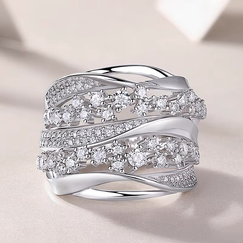 Huitan Ring, Silber, Zirkonia, Damen - Bild 2