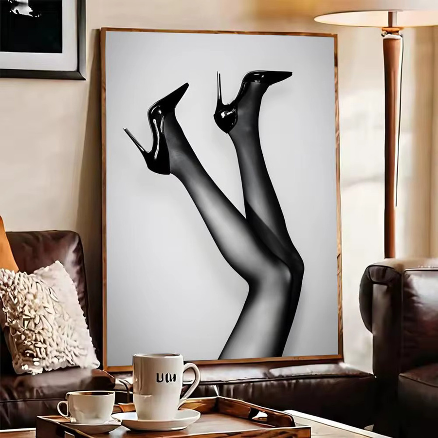 K-KateS Moderne Kunst Poster M-Moss Mode Papierdruck in Schwarz, Portrait, ohne Rahmen - Bild 6