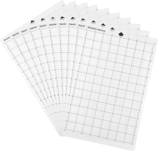 Silhouette Ersatz-Schneidematte mit Messgitter, transparent, Breite: 20,3 cm, Tiefe: 30,5 cm - Bild 1