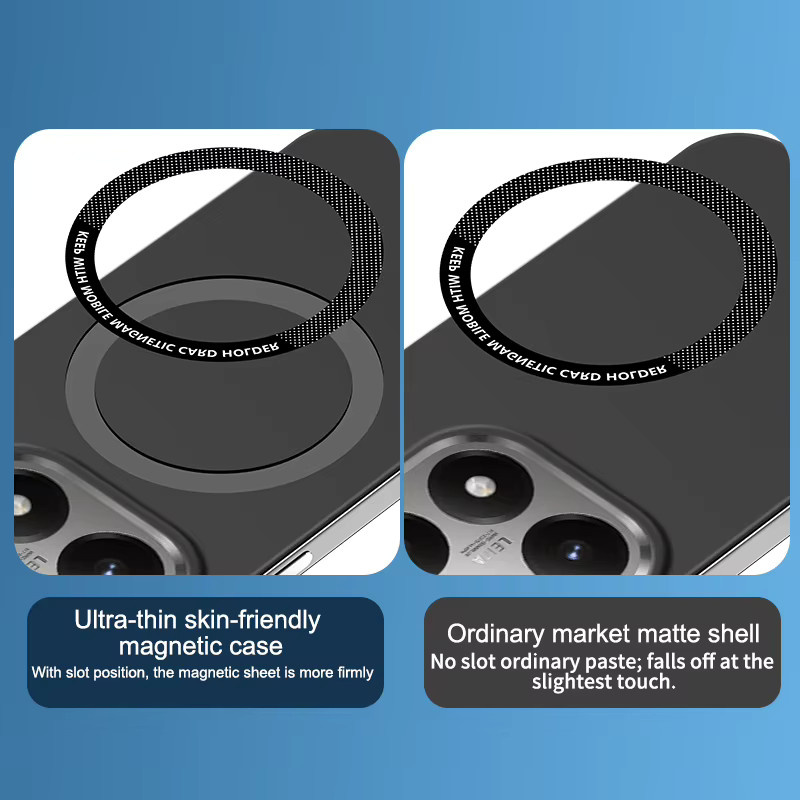 Ultradünne magnetische MagSafe Handyhülle aus Hart-PC für Xiaomi 17 Pro Max, 15T, 14T Pro und 15 Ultra, rahmenloses kabelloses Lade-Cover in Schwarz oder Weiß - Bild 6