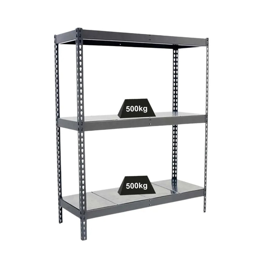PROREGAL Schwerlastregal Metal Beast Three aus Metall in Grau, H x B x T: 200 x 210 x 90 cm - Bild 2