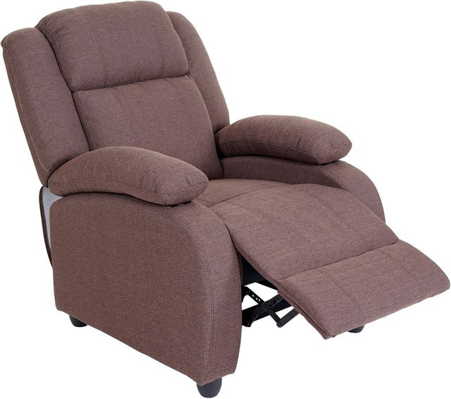 MCW Fernsehsessel Glasgow Relaxsessel aus Stoff in Dunkelbraun - Bild 1