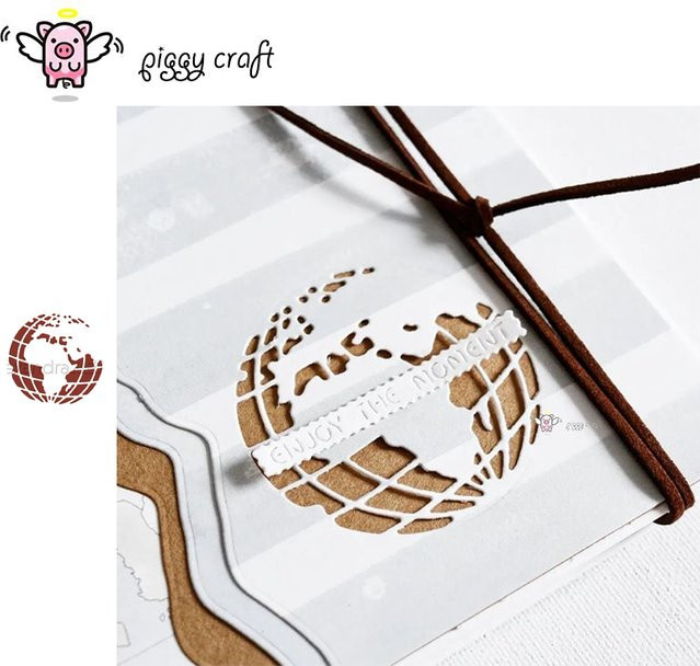 Piggy Craft Metall-Stanzform in Silber für Papierhandwerk und Scrapbooking - Bild 1