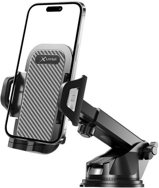 XLayer Smartphone Kfz-Halterung mit Saugnapf in Schwarz - Bild 1