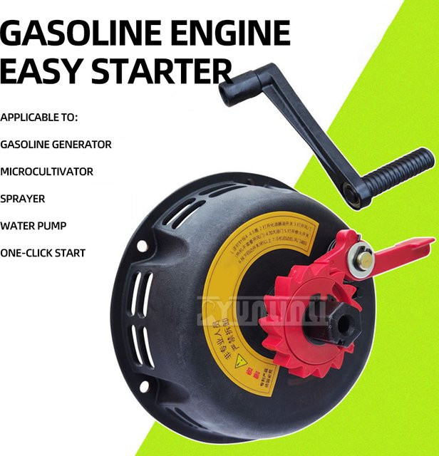 Yunlinli Pull-Motorstarter in Schwarz für Grubbermaschinen, Dieselgeneratoren und Fräsmaschinen - Bild 1