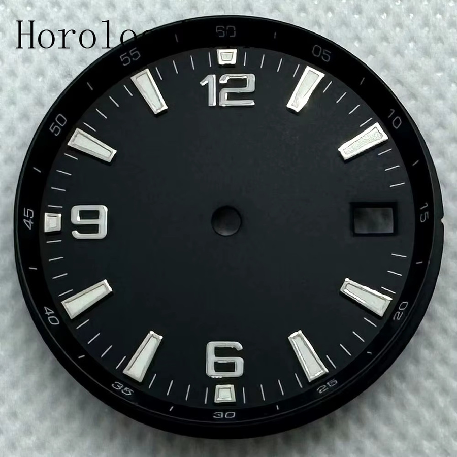 Neiton Zifferblatt, NH35-Uhrwerk, 31 mm, blau, weiß, schwarz, grün - Bild 3
