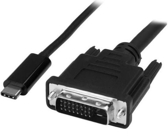 Microconnect USB-C auf DVI-D Videokabel-Adapter Schwarz, Länge: 1,8 m - Bild 1