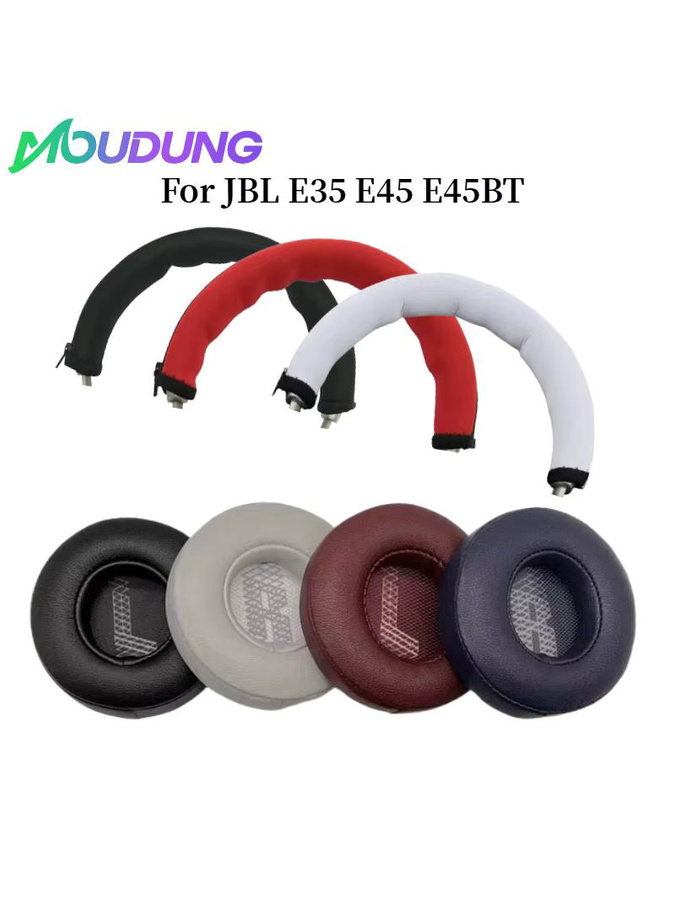 MOUDUNG Memory Foam Ohrkissen mit Schnalle für JBL E35 E45 E45BT in Rot - Bild 5