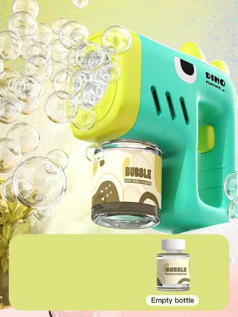 Fashnics Einhorn Elektrische Seifenblasenpistole, mit Licht, ab 6 Jahren - Bild 1