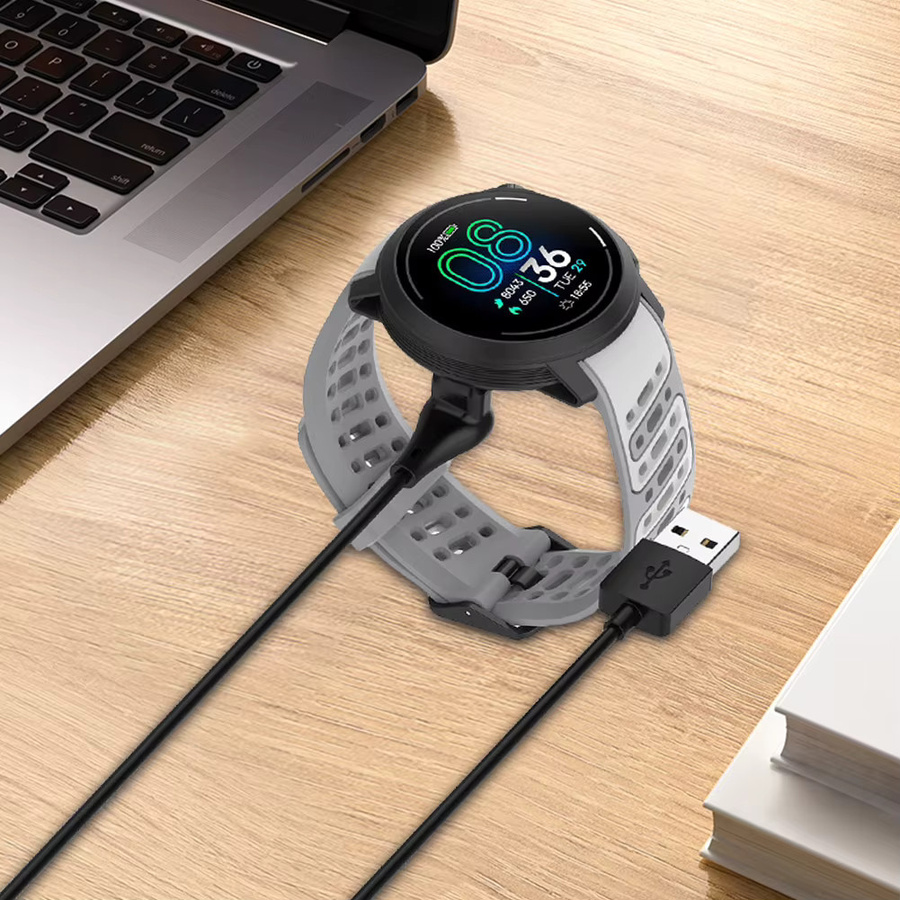 COROS USB-A Ladekabel für Smartwatch Pace 4, Pace Pro, Nomad und Apex 4 in Schwarz - Bild 2