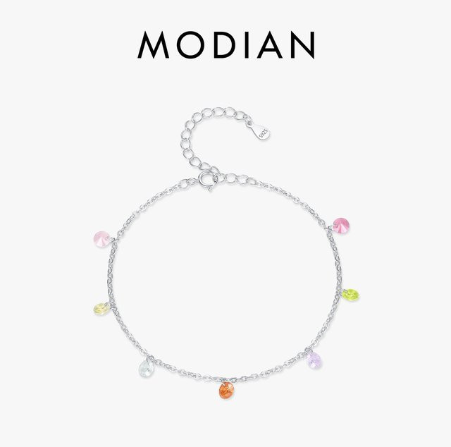 MODIAN Armband, 925 Silber, Zirkonia, Bunt, Damen - Bild 1