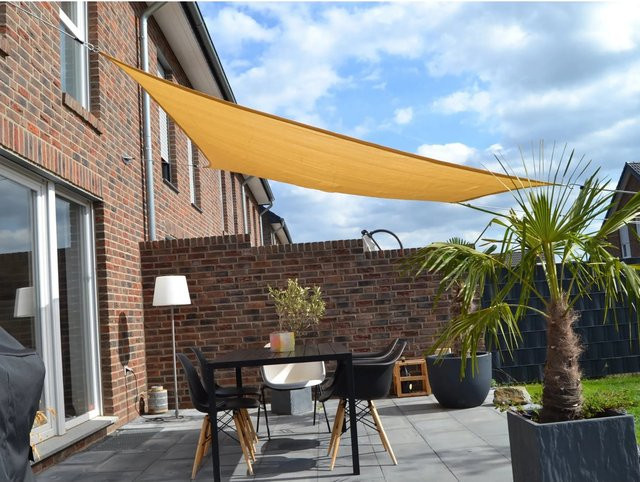 Floracord Vierecksonnensegel Weizen B: 250 cm, T: 300 cm, wind- und wasserdurchlässig - Bild 1
