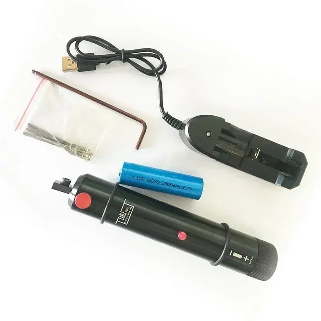 Kronos Mini Elektrisches Aufladbares Lockpicking-Werkzeug Professionelles Schlossöffnungs-Set in Schwarz - Bild 1