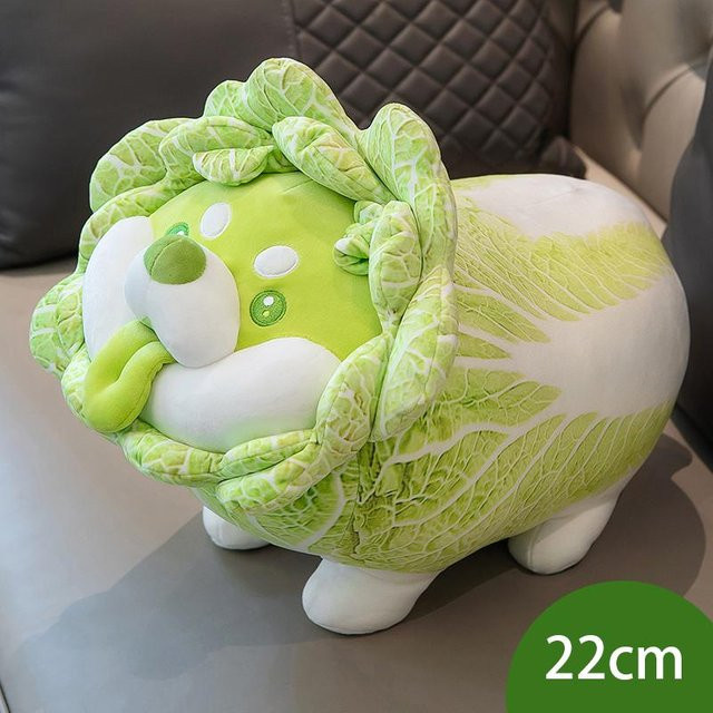 Yiran toy Gemüse-Fee Plüschtier, Japanischer Kohlhund, Grün, Bunt - Bild 1