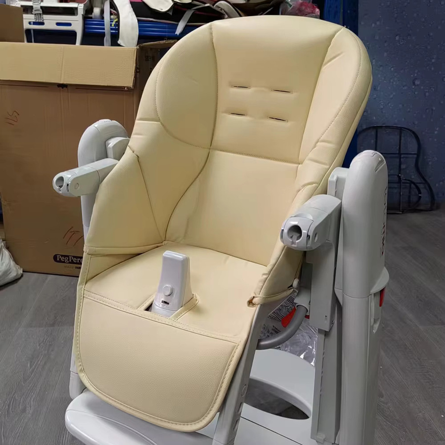 Peg Perego Hochstuhl-Sitzkissen Tatamia mit Geschirr und Schulter-Schritt-Pad in Grau oder Beige - Bild 2