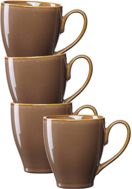 Ritzenhoff & Breker Kaffeebecher Sahara aus Keramik, Braun, 4er Set, 400 ml pro Becher - Bild 1