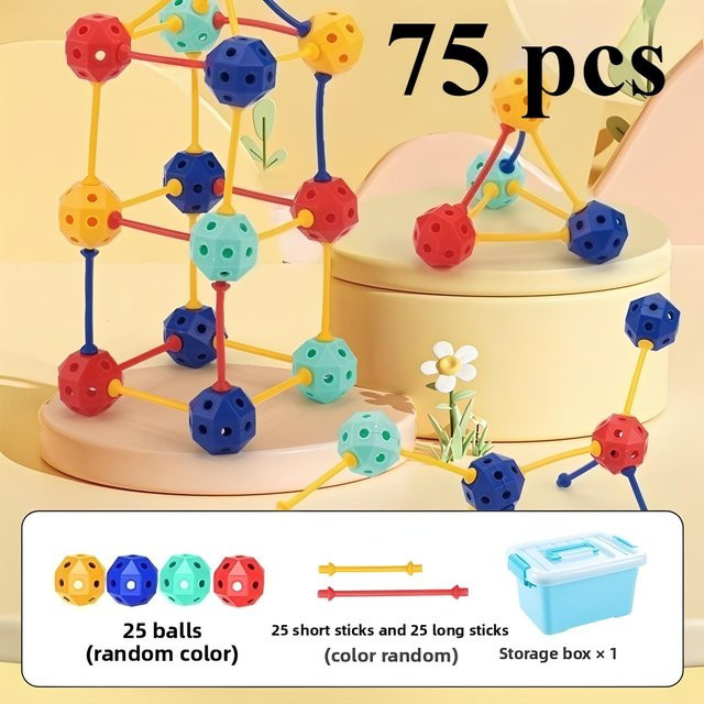 3D Geometrische Verformbare Bausteine, Pädagogisches Spielzeug, ab 6 Jahren - Bild 1