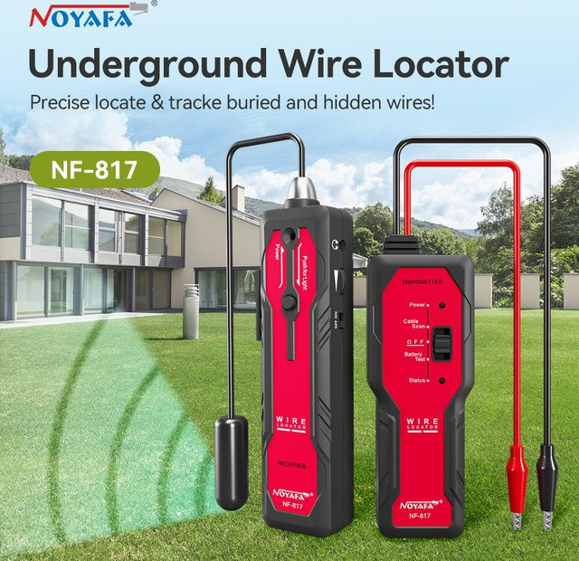Noyafa NF-817 Kabeltester und Kabelfinder mit Visual Fault Tracer und Anti-Interferenz-Funktion in Rot - Bild 1