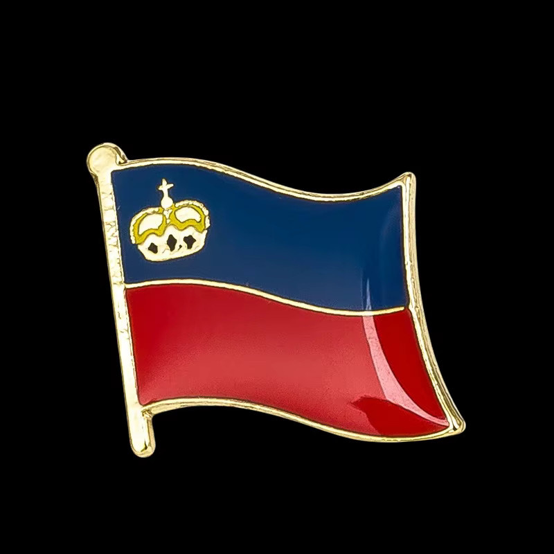 Brosche Liechtenstein Flagge, Anstecknadel, Unisex - Bild 3