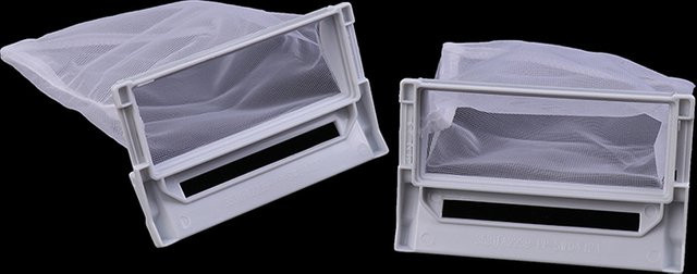 2 Stück Waschmaschinen Flusenfilter Mesh Haarfänger Tasche für LG Waschmaschinen in Weiß - Bild 1