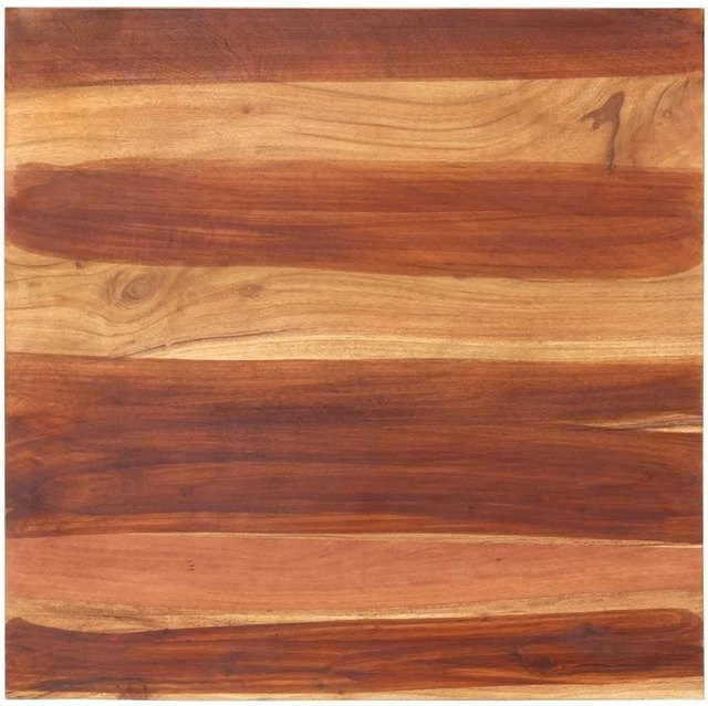 vidaXL Tischplatte aus massivem Akazienholz in Braun, B/T: 70 x 70 cm - Bild 1