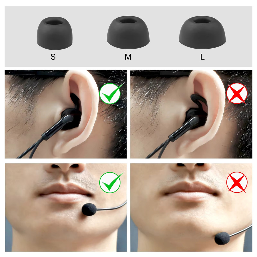 EJEAS Schiedsrichter-Kopfhörer in Schwarz mit 3,5-mm-Schnittstelle, PTT-Ohrbügel und monauralem In-Ear-Headset für FBIM, V6C PRO, V4C PLUS, V6C und V4C - Bild 4