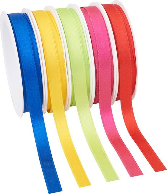 Buntes Satinband aus Polyester mit 5 cm Breite - Bild 1