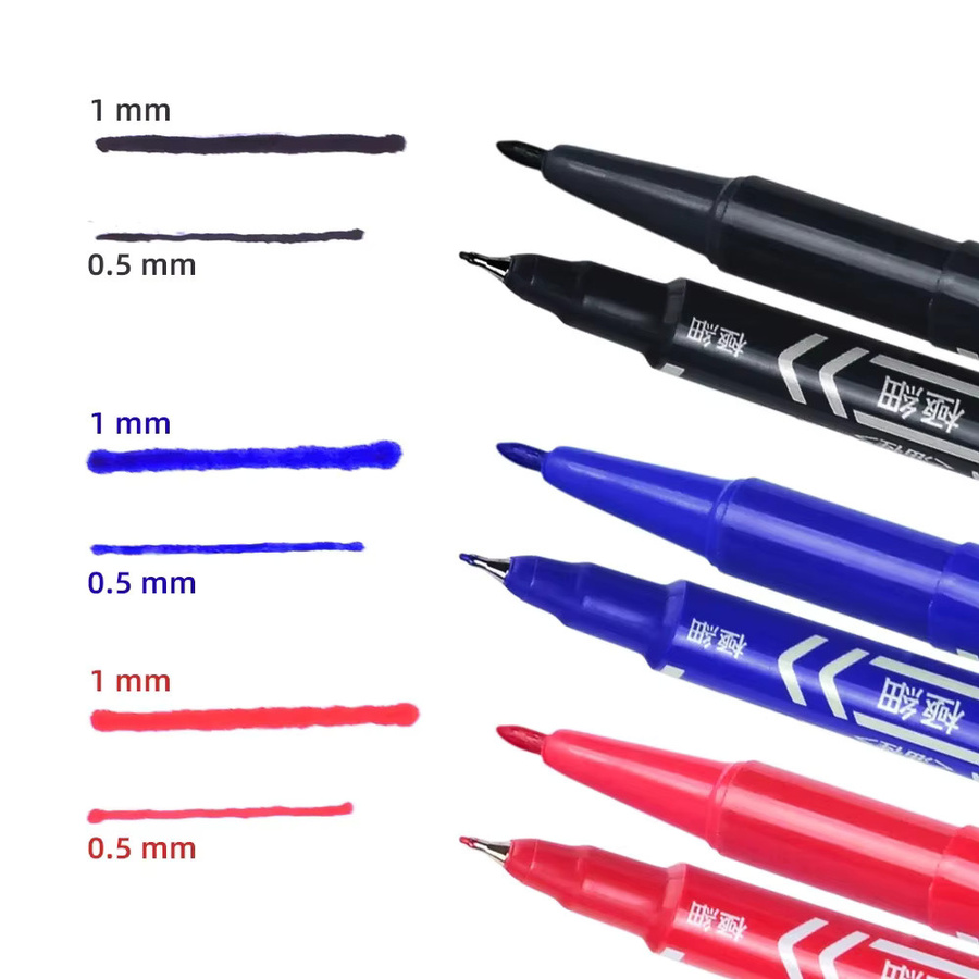 TRUE STAR Tattoo Marker Stift in Rot mit 0,5mm Spitze für Permanent Make-up und Piercing - Bild 3