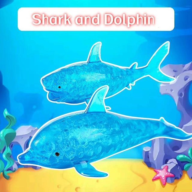 Binchi Outdoor Product Quetschhaie Stressbälle Delfin, Quetschball - Bild 1