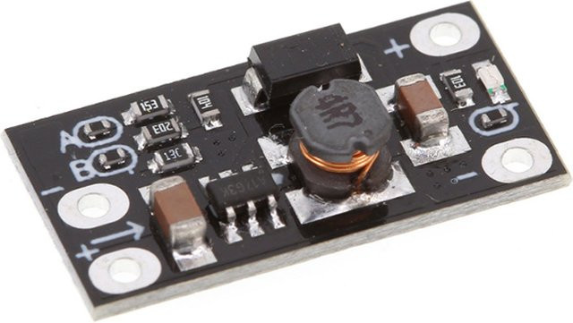 Mini-DC-DC-Aufwärtswandler für 3,7 V Li-Ionen-Akkus und Arduino, Ausgang 2,5–12 V, Eingang max. 1 A, Farbe: Schwarz - Bild 1