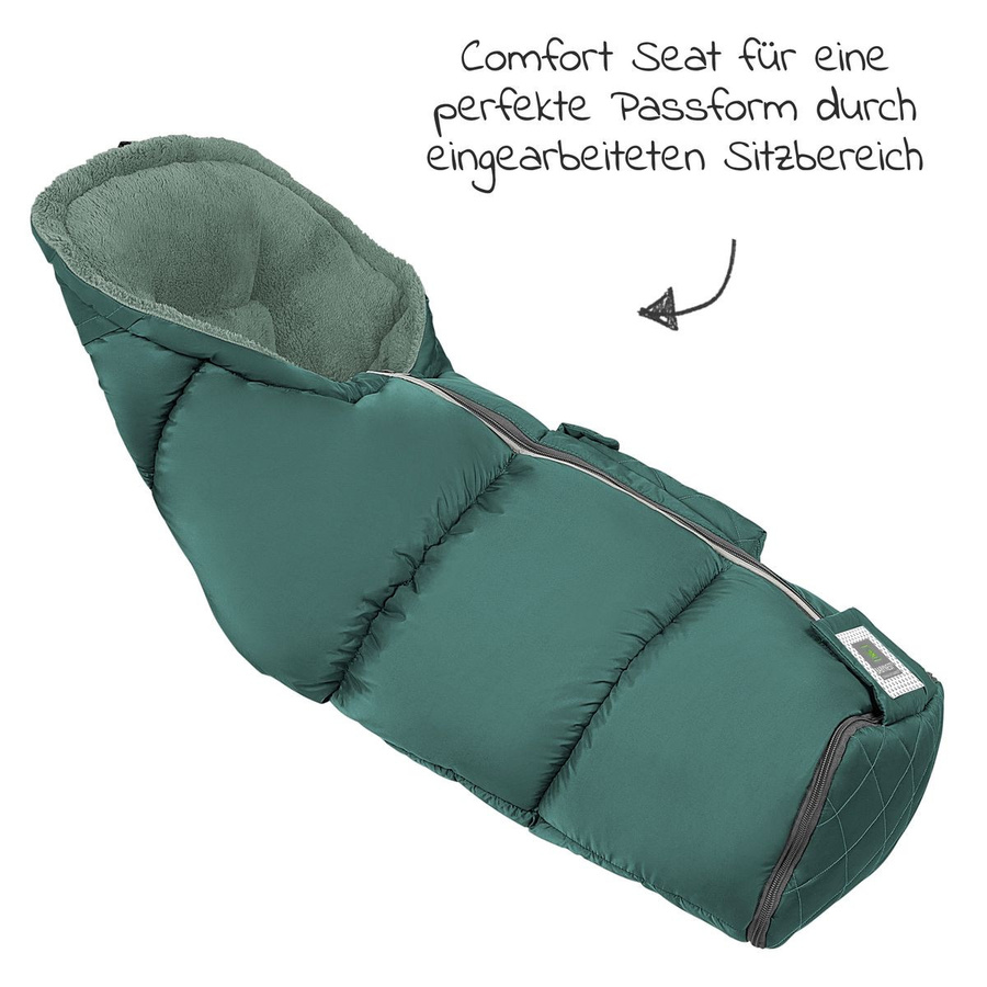 Odenwälder Fleece-Fußsack Gino-cs für Kinderwagen, Sportwagen und Buggy in Cosy Green - Bild 3