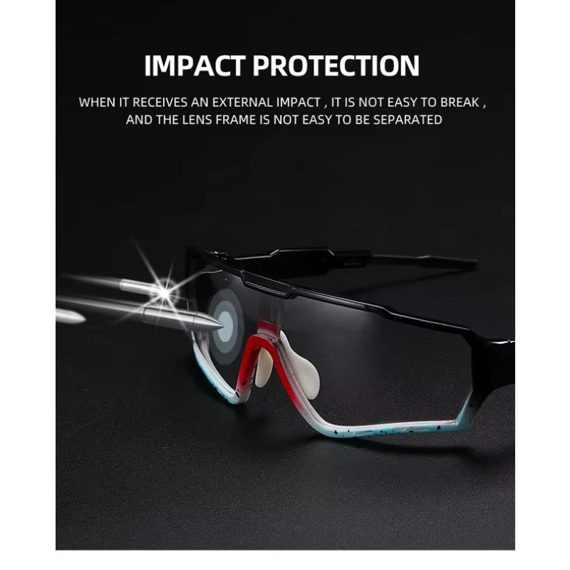 Samjune Photochrome Sportsonnenbrille, Vollrand, Kunststoff, Damen - Bild 4