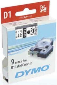 DYMO D1 Schriftbandkassette 40910, schwarz auf transparent, Polyester, Breite: 9 mm, Länge: 7 m - Bild 3