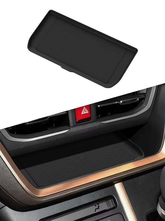 LUCKEASY Kabelloses Ladepad für Daihatsu MOVE LA850S/LA860S 2025, rutschfeste Handy-Ladeunterlage in Schwarz - Bild 6