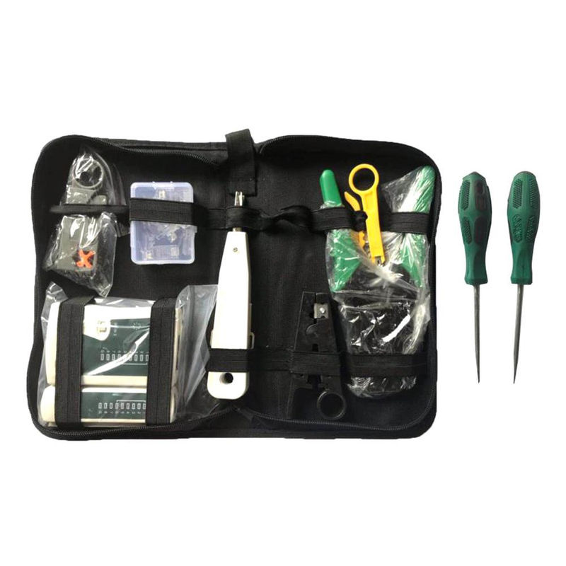 Kkmoon 9-in-1 LAN Netzwerk-Fix-Kabeltester und Crimpzange Set für Cat5, RJ45, RJ11, RJ12 in Grau - Bild 3