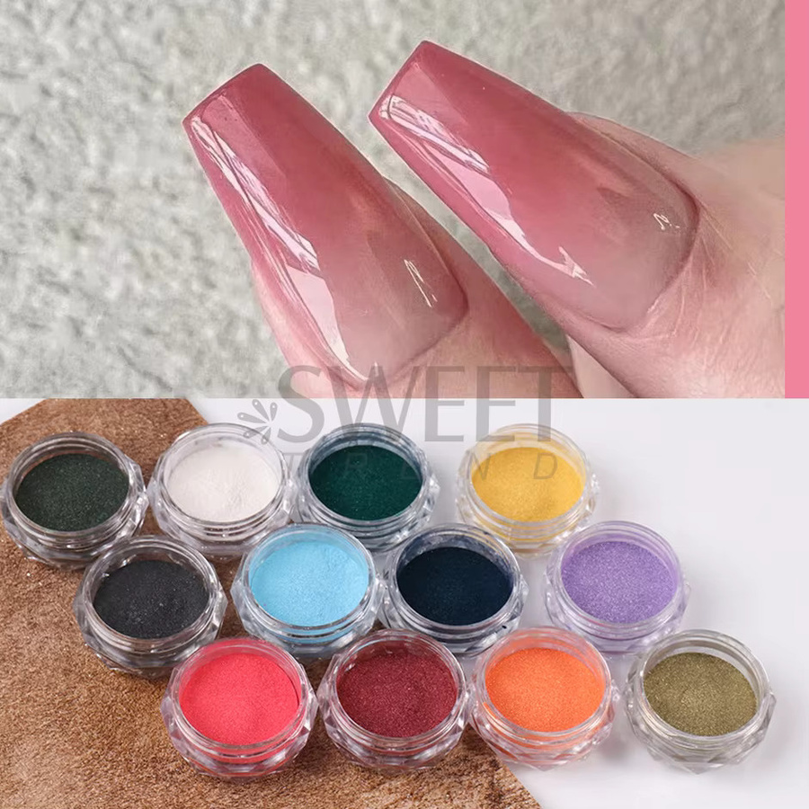 SWEET TREND Nagelpuder-Set, 12 Farben, Glänzend, Unisex - Bild 4