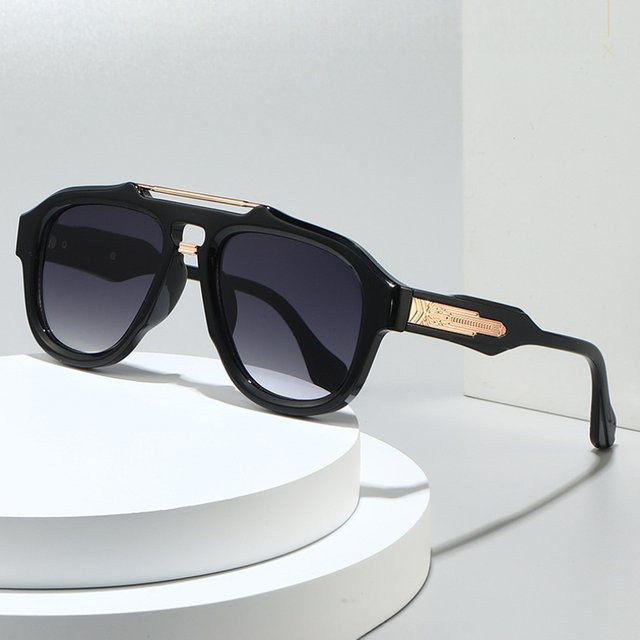 ARTORIGIN Aviator Sonnenbrille, Vollrand, Metall, Schwarz, Unisex - Bild 1