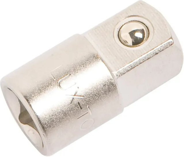 LUX-TOOLS Adapter 10 mm auf 12,5 mm aus Chrom-Vanadium-Stahl in Silber - Bild 1