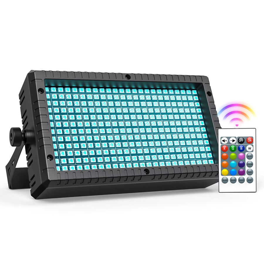 Yiflamefly RGB-LED Wandfluter Lineare Dimmbare Partybeleuchtung mit 288 SMD-LEDs in Schwarz B/T/H: 26,0 x 16,0 x 6,5 cm - Bild 4
