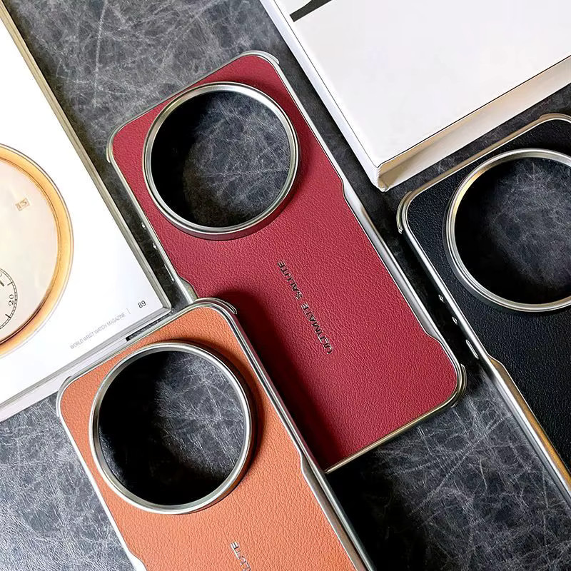 Xiaomi Mi 17 Ultra Schutzhülle aus PU-Leder mit magnetischer kabelloser Ladefunktion in Rot - Bild 2