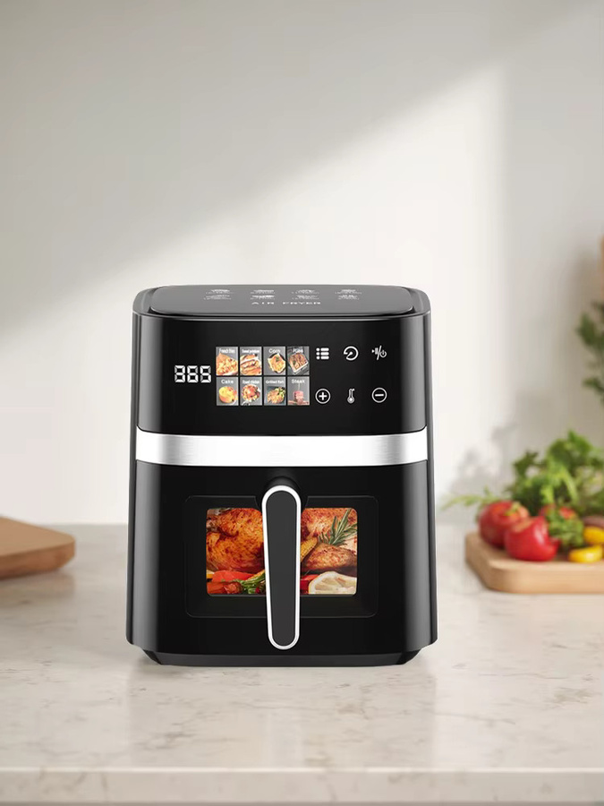 Patbrela Heißluftfritteuse 5,5L in Schwarz mit 1350W und Timer-Steuerung - Bild 9
