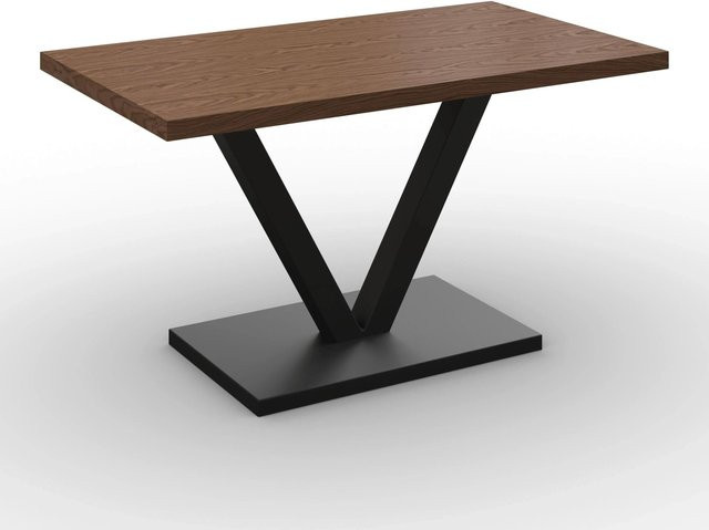 Bessagi Home Esstisch Loca in Walnuss, modern und rechteckig, B/T/H: 140 x 80 x 76 cm - Bild 1