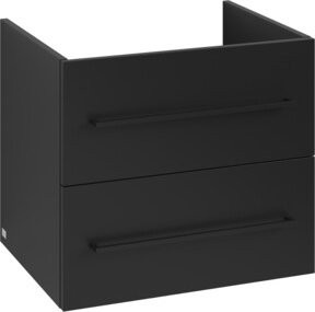 V&B Waschtischunterschrank Avento in Schwarz Matt, B/T/H: 58 x 48,4 x 48,4 cm - Bild 1
