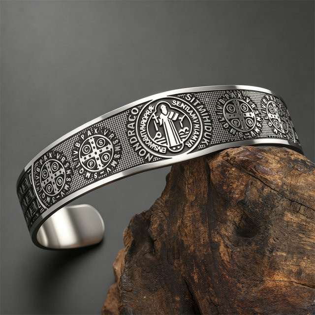 my shape Armband, Edelstahl, Silber, Herren, Offener Armreif - Bild 1