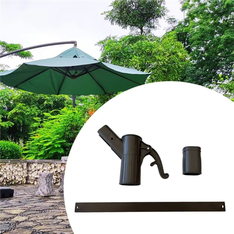 ABGR Outdoor Halterung für Terrassen-Sonnenschirme in Schwarz Matt - Bild 2