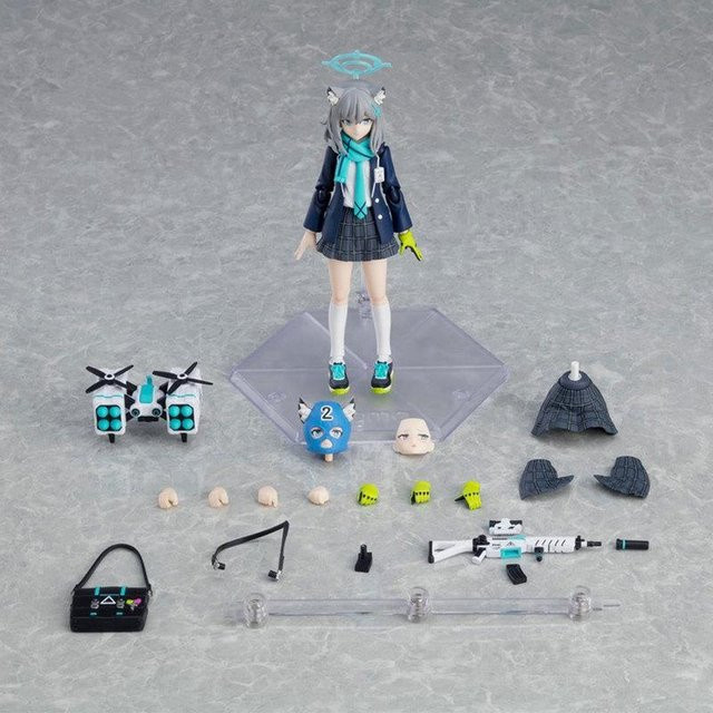Figma Blue Archive Sunaookami Shiro 567 Gelenkige Actionfigur - Bild 1
